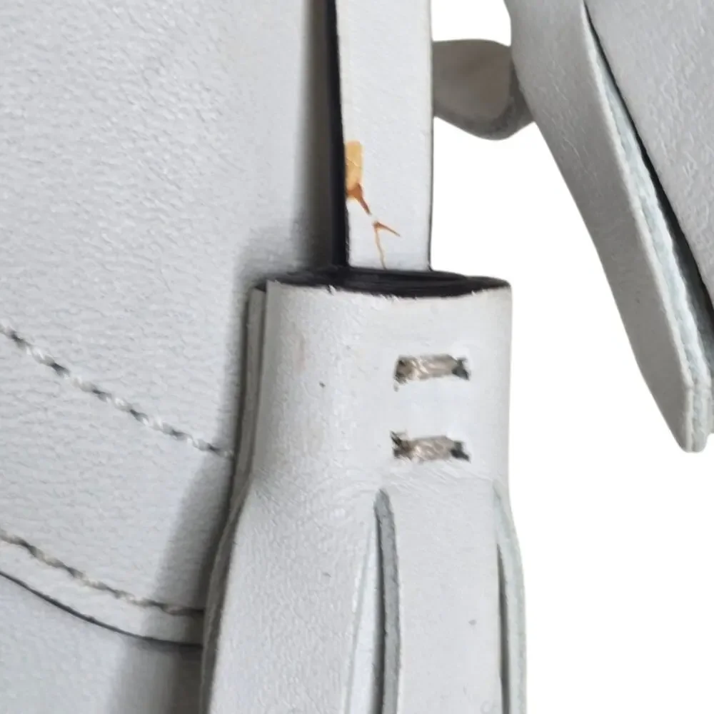 Coach Hamilton Tassel Leather‎ Hobo White F10280
